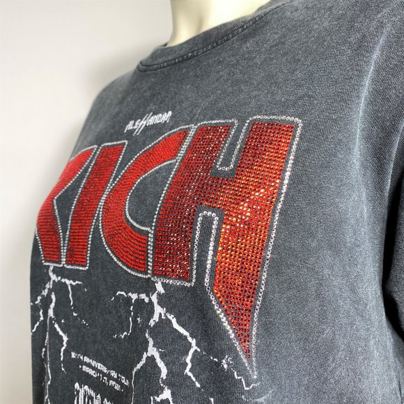 ALESSANDRA RICH Grey Anniversary 'Rich' Rock Tee - Picture 8 of 10